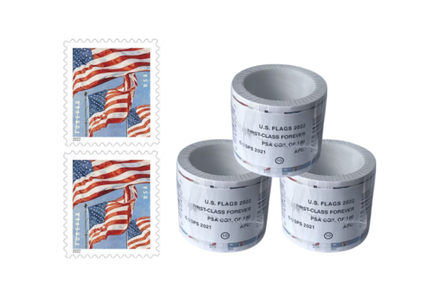 2022 Flag Stamps Rolls 100pcs