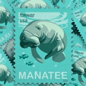 Save Manatees Forever Stamps 100pcs