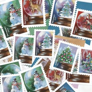 Snow Globes Forever Stamps 100pcs